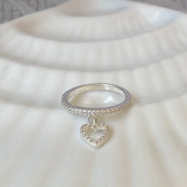 ANILLO CORAZON COLGANTE