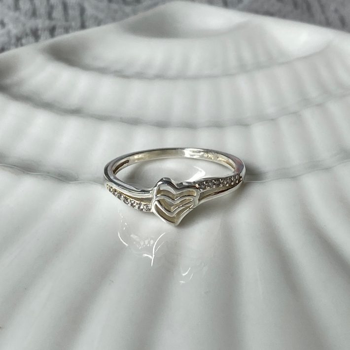 ANILLO CORAZONES DOBLES