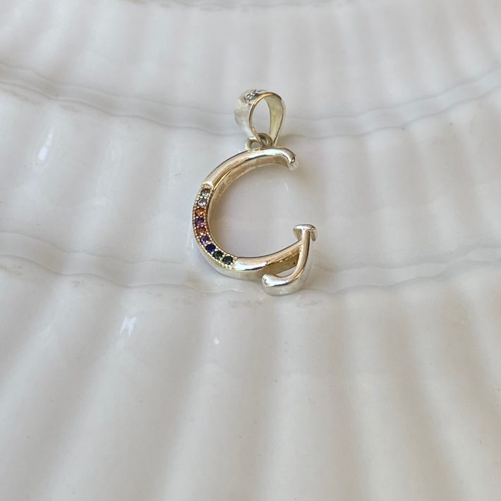 LETRA G MICROCIRCONES COLORES