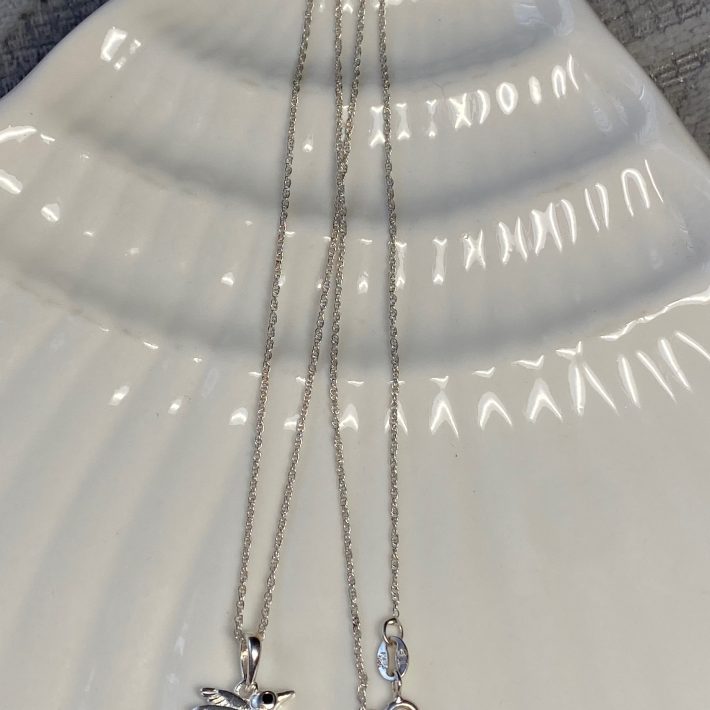 COLLAR COLIBRI CIRCON AZUL