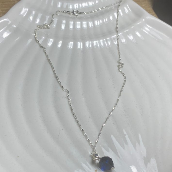 PUNTO DE LUZ REDONDO AZUL